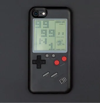 

Gameboy Fitted Phone Case RC Toy For Iphone X 7 6 8 8 Plus Cases TPU Case Tetris Game Console Appearance Protection Cover Gift