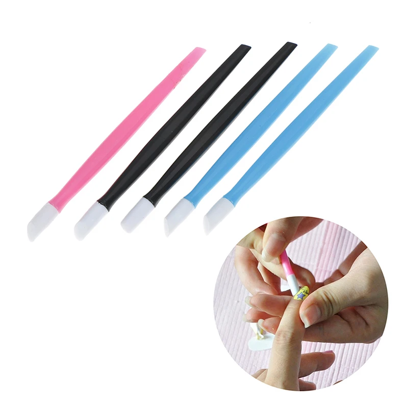 

2/5Pcs Random Color New Grinding Pen Nail Cuticle Dead Skin Remover Nail Polish Manicure Stick Nail Tools