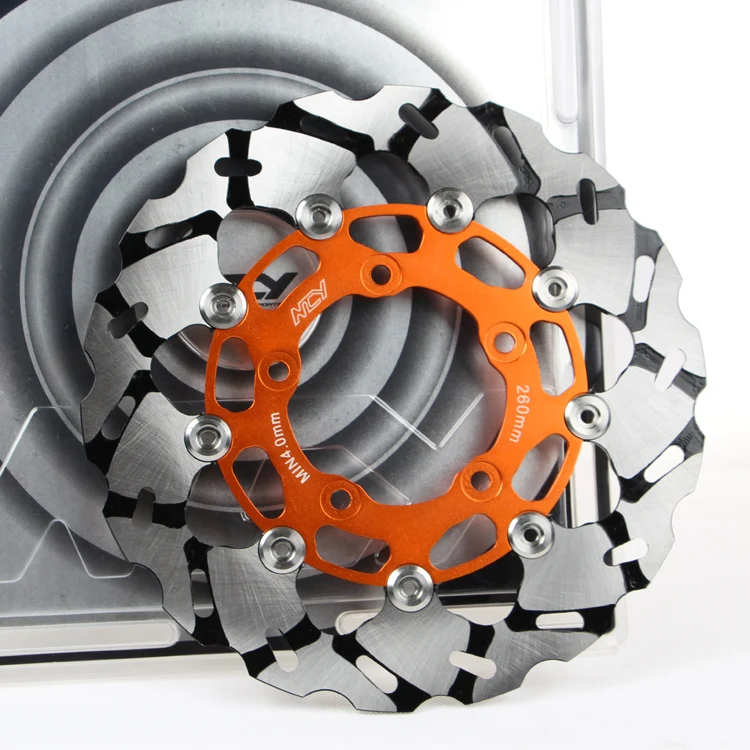 

Motorcycle Brake Disc Rotor 260mm Floating Aluminum And Stainless 5 Hole For Yamaha Scooter Bws125 Cygnus Smax T8 Modify