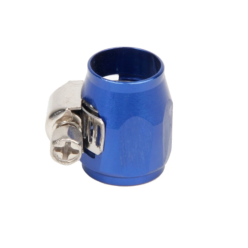 

AN4/6/8/10 Blue Hose End Finisher Aluminium Alloy Fuel Oil Water Pipe Clip Clamp 4/6/8/10 AN Auto Replacement Clamps