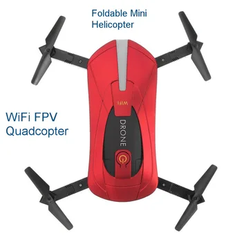 

Selfie Drone Foldable Mini Helicopter Altitude Hold Headless WiFi FPV Quadcopter Folding RC Drones With High Definition Camera