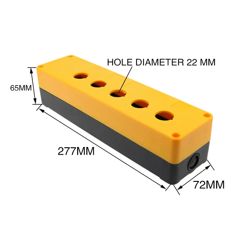 5 отверстий Кнопка коробка пять отверстий Кнопка коробка, коробка управления 22 мм bx5-22 кнопка аварийного останова коробка
