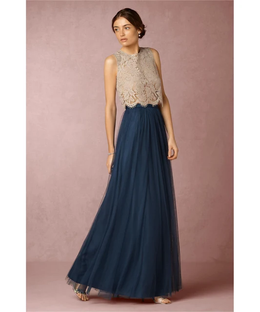 Lace Tulle Bridesmaid Dresses with Bottoms