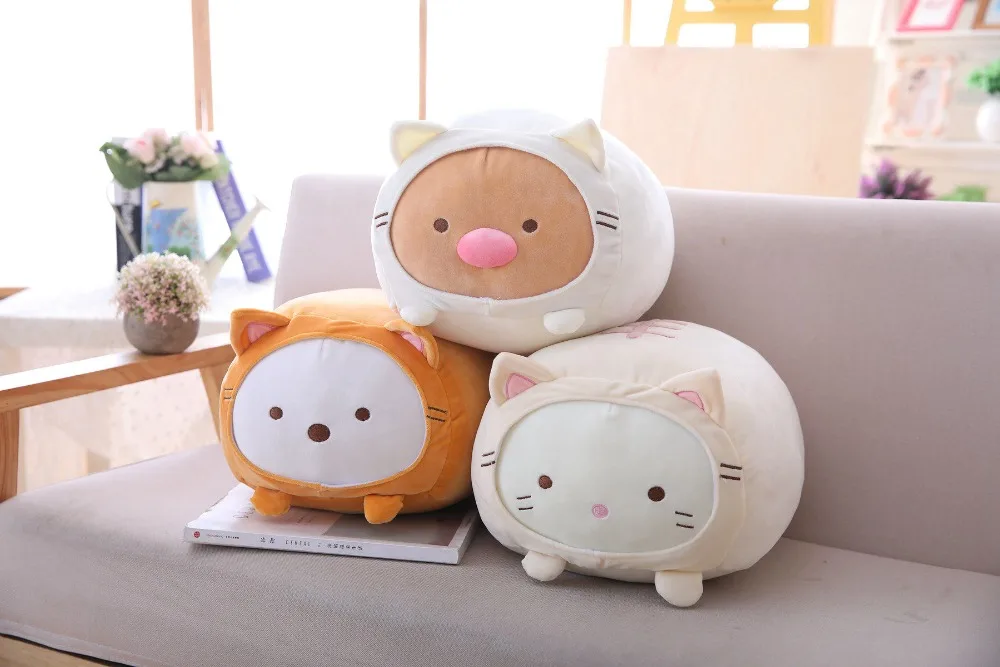 Sumikko gurashi Плюшевые игрушки Мягкие Аниме плюшевые Угловые био подушки детские игрушки подарок на день рождения для детей