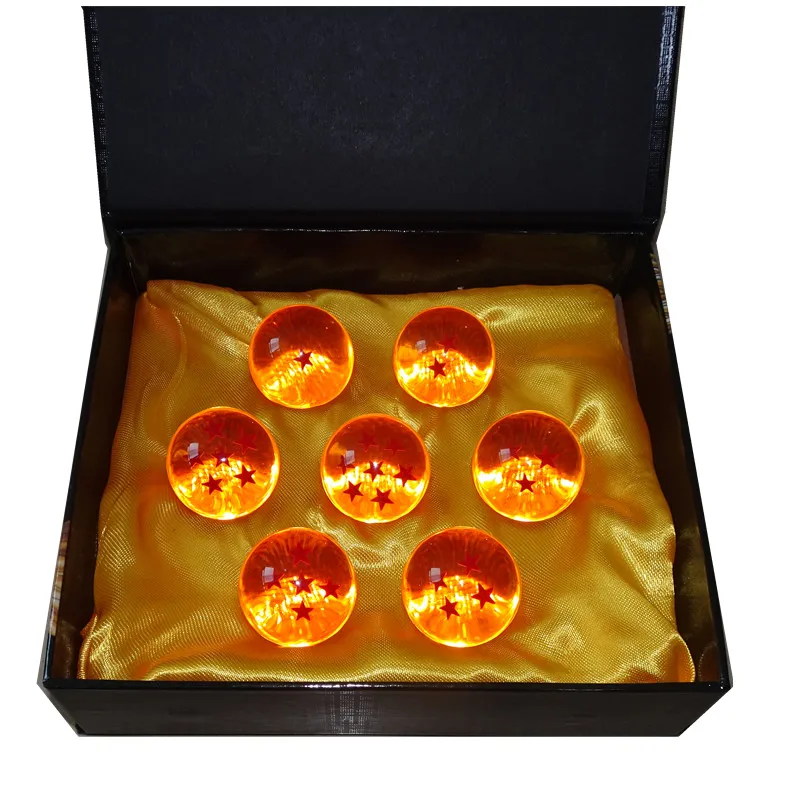 Dragon Ball Crystal Balls 3.5CM 4.3CM 5.7CM Set Of 7