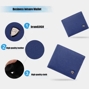 

Leather Wallets Men Short Hasp Casual Black Zipper Coin Purses Male Credit Card Holder New