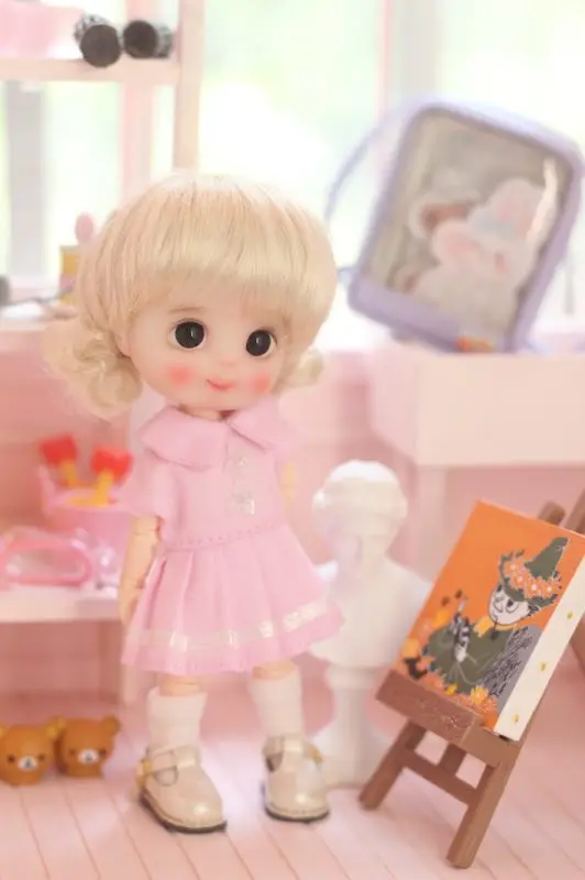 Obitsu11 OB11 размер кукла розовое платье доступно для OB11 cu-poche аксессуары Кукла Одежда