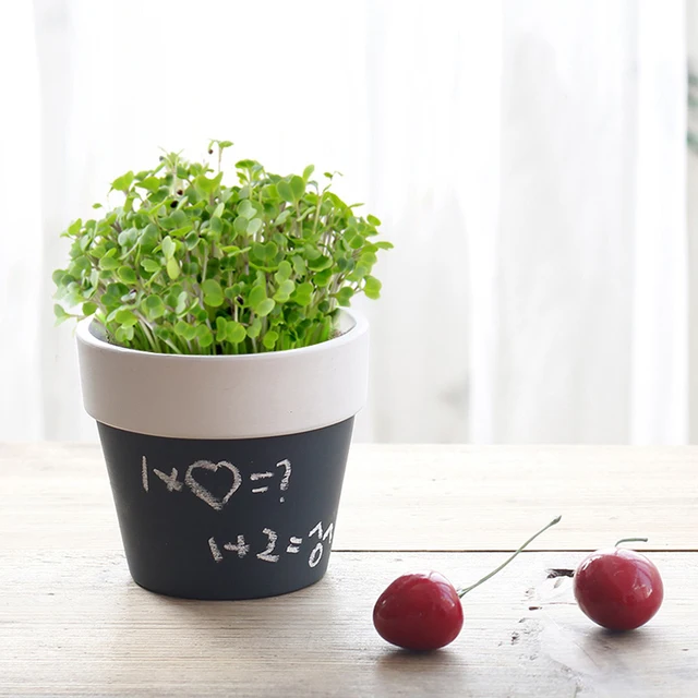 Aliexpress 1piece Back To School Blackboard Minature Plant 1piece Back To School Blackboard Minature Plant Pots Diy Ideas Chalkboard Flowerpots Herb Mini Gardener