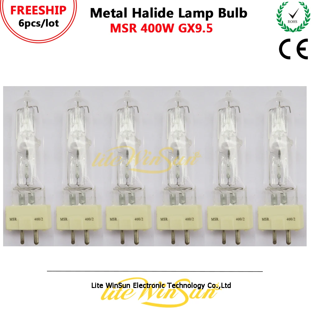 Litewinsune 6PCS FREESHIP MSR 400 Stage effect MSR 400W GX9.5 MSR400