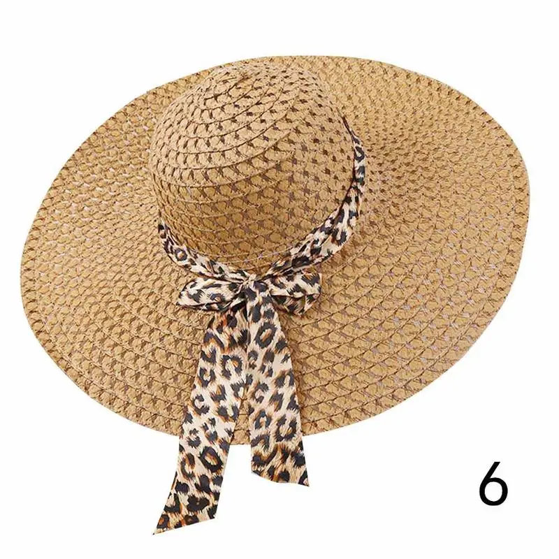 Широкие свисающие поля раза летняя шляпа шапки для женщин из двери Защита от Солнца защиты женская соломенная шляпа пляжная шляпа