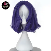 Miss U волосы синтетические девушка взрослый короткий волнистый парик светильник фиолетовый розовый красный Блондин Цвет волос Хэллоуин косплей вечерние парики