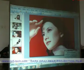 

DfLabs 42" of 16:9 formart Dark grey color rear projection film with high quality