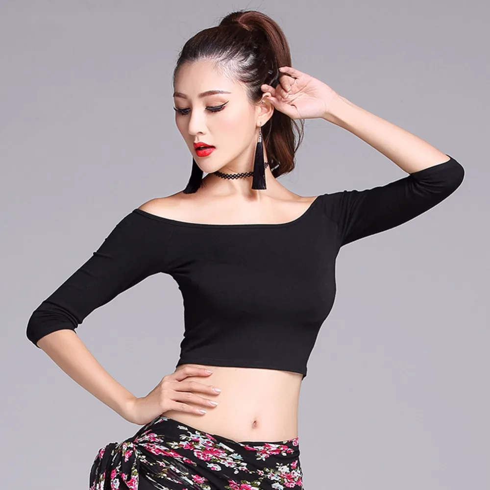 2017 New Latin Dance Tops For Women/Adult M/L/XL/XXL Black Strapless