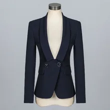 El Tamaño más Nueva Llegada 2016 Profesional Otoño Invierno Señoras de la Capa de Negocios Mujeres Blazers Tops Mujer Outwear Blazer