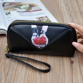 

2018 New Long Women Wallet Soft Leather Best Wallet Female Case Phone Pocket Pouch Handbag Women's Purse Carteira Femme