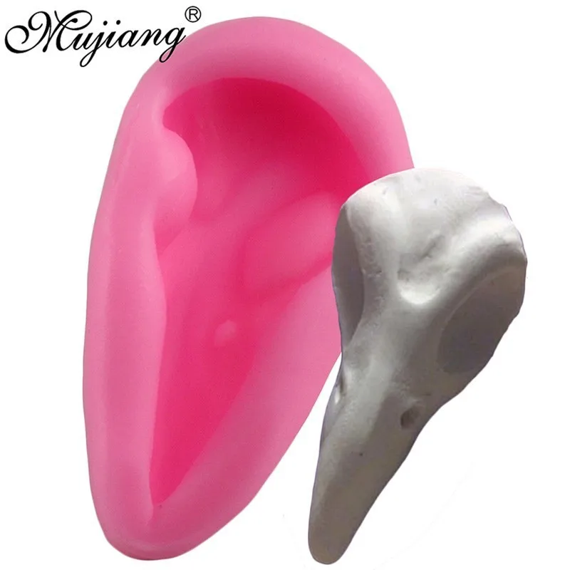 

3D Raven Head Skull Silicone Chocolate Molds Halloween Fondant Cake Decorating Tools DIY Cookie Baking Polymer Clay Candy Mould