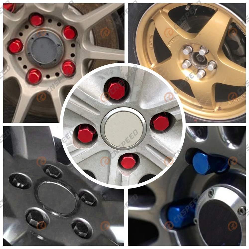 35 мм M12 * 1 5 25 Jdm вторичные гайки с наконечником автомобильные 6061 противоугонные из