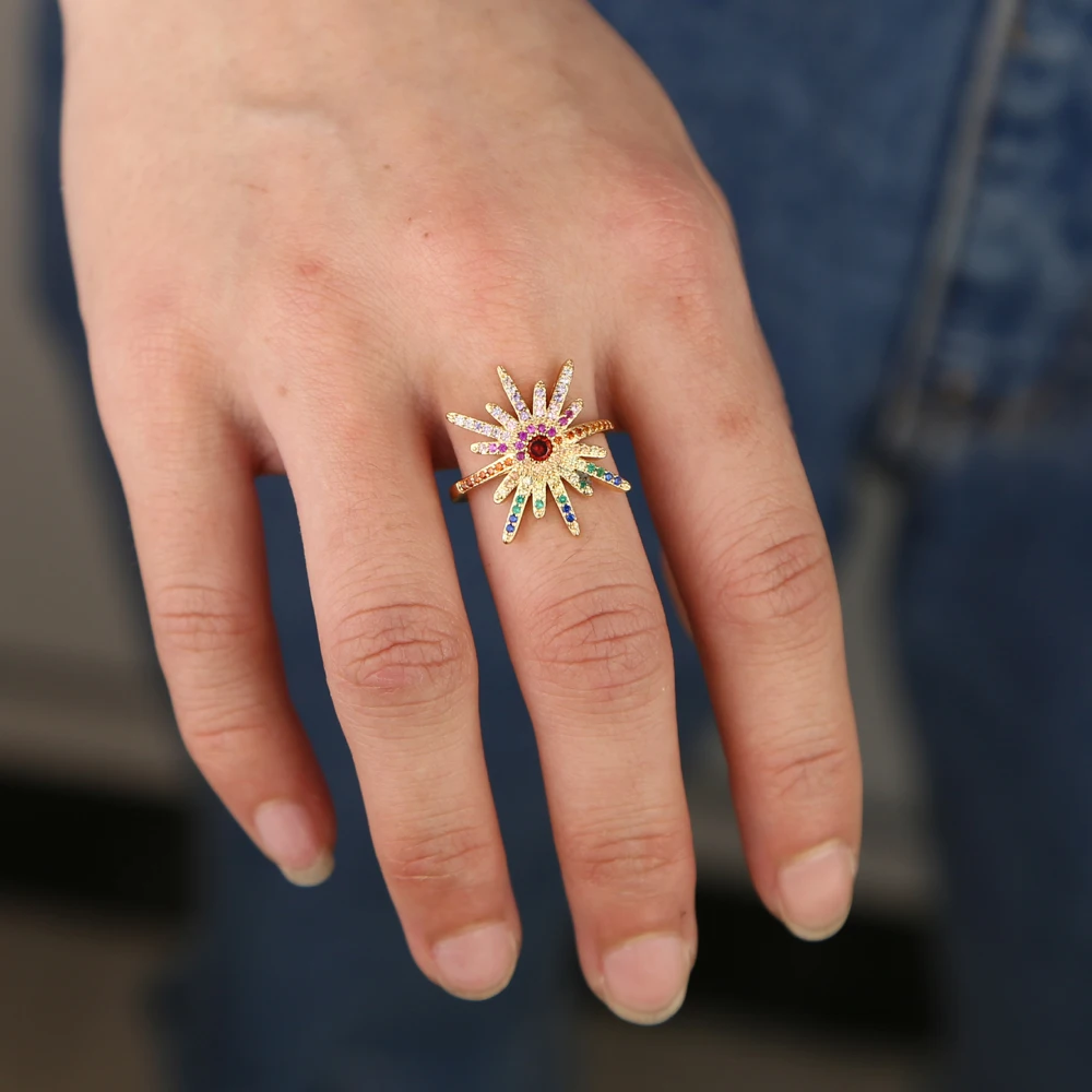 brass ring H size 6 7 8 (7)