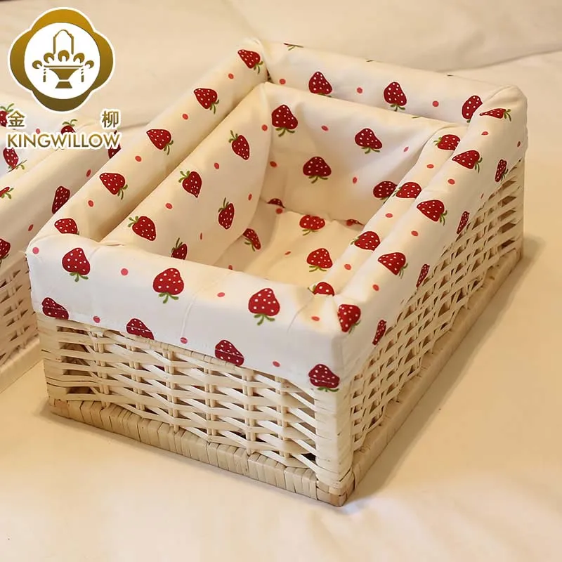 

Gold home straw braid storage box desktop liubian cloth flapless white rattan basket rustic storage baskets basket