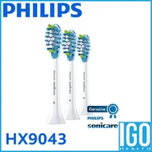 Philips адаптивной чистый сменные насадки для зубной щетки HX9043/05 белый 3-кол насадка для зубных щеток зубная щетка