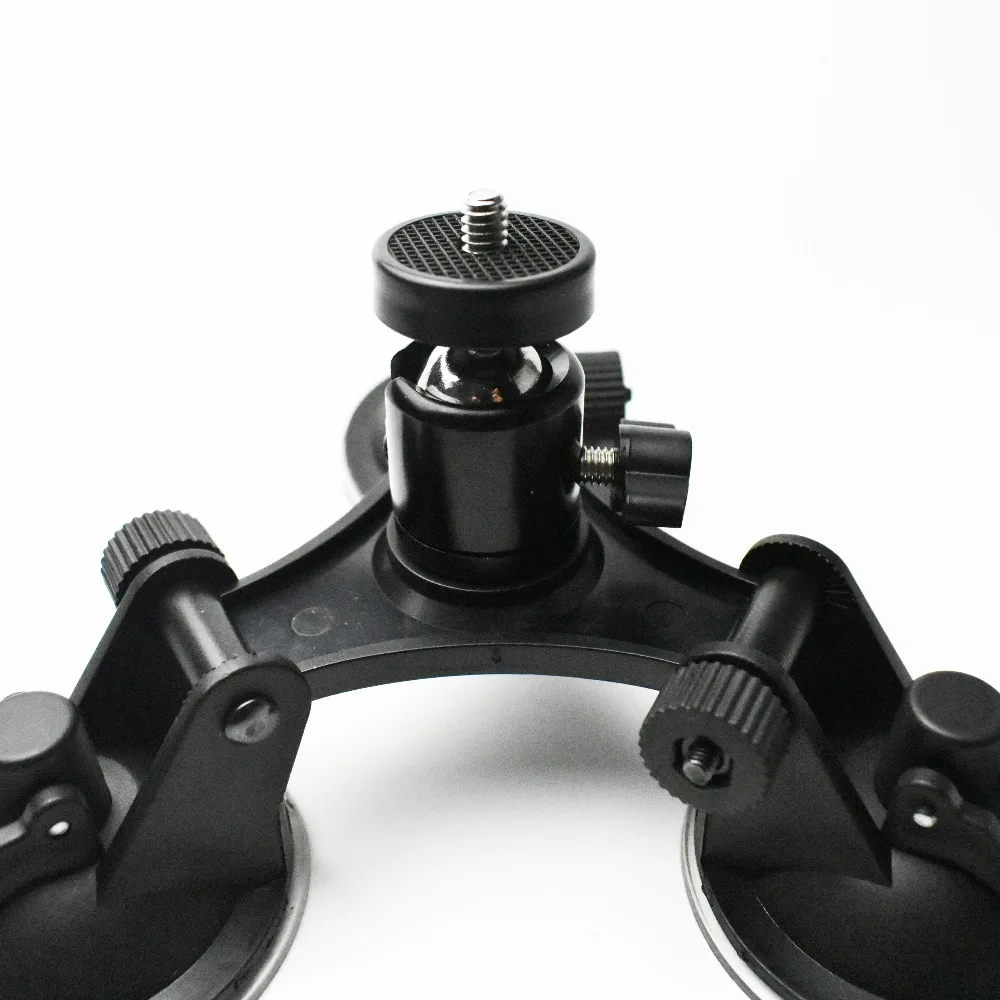

Rotation Ball Head Mount Triple Sucker Suction Cup Stand for GoPro hero 7 6 5 4 3+ Xiaomi yi Sj4000 Action Camera