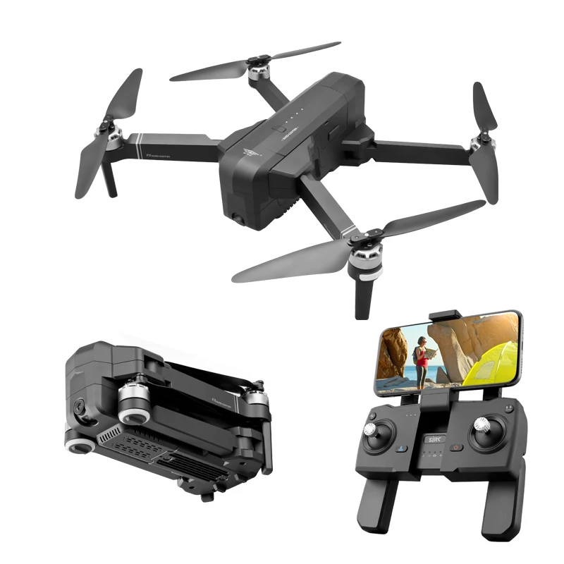 OTPRO WI-FI F1 с видом от первого лица 3-осевому гидростабилизатору 1080P 4K Камера gps 28 мин Время полета Дрон Квадрокоптер с дистанционным управлением игрушки RTF подарок для мальчика Дети FIMI X8 SE A3 - Цвет: gps drone