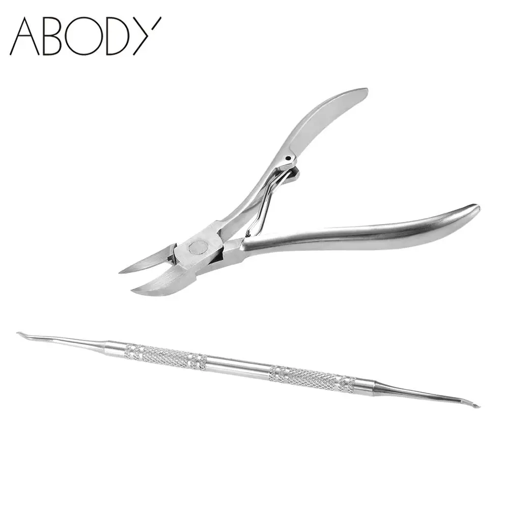 

2Pcs/set Nail Cuticle Scissor Ingrowing Toenail Cleaner Nail Correction Lifter Toe Cuticle Nipper Clipper Manicure Pedicure Tool