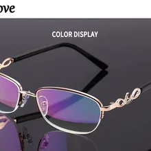 Eyesilove классические женские очки для чтения женские полуоправы металлические очки для чтения отличное качество линзы мощность от+ 1,00 до+ 4,00