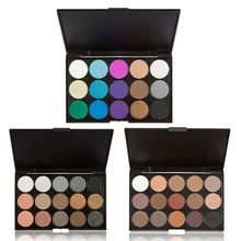 15 цветов Тени для век Для женщин Макияж Блеск светлый Цвет натуральный яркий выделитель матовый набор теней для век