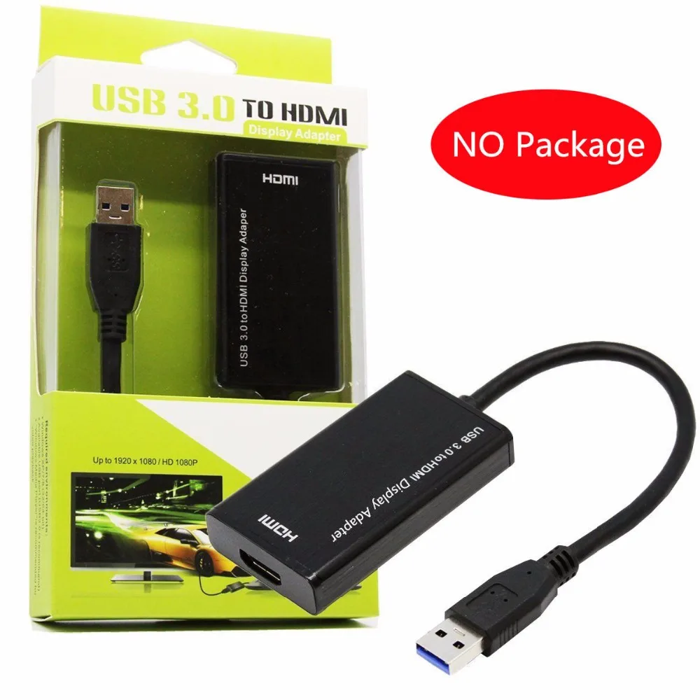 ONTEN USB 3,0 мужчина к HDMI Женский адаптер видео конвертер кабель Поддержка оконные рамы ПК компьютер к HDMI мониторы ТВ-проектор