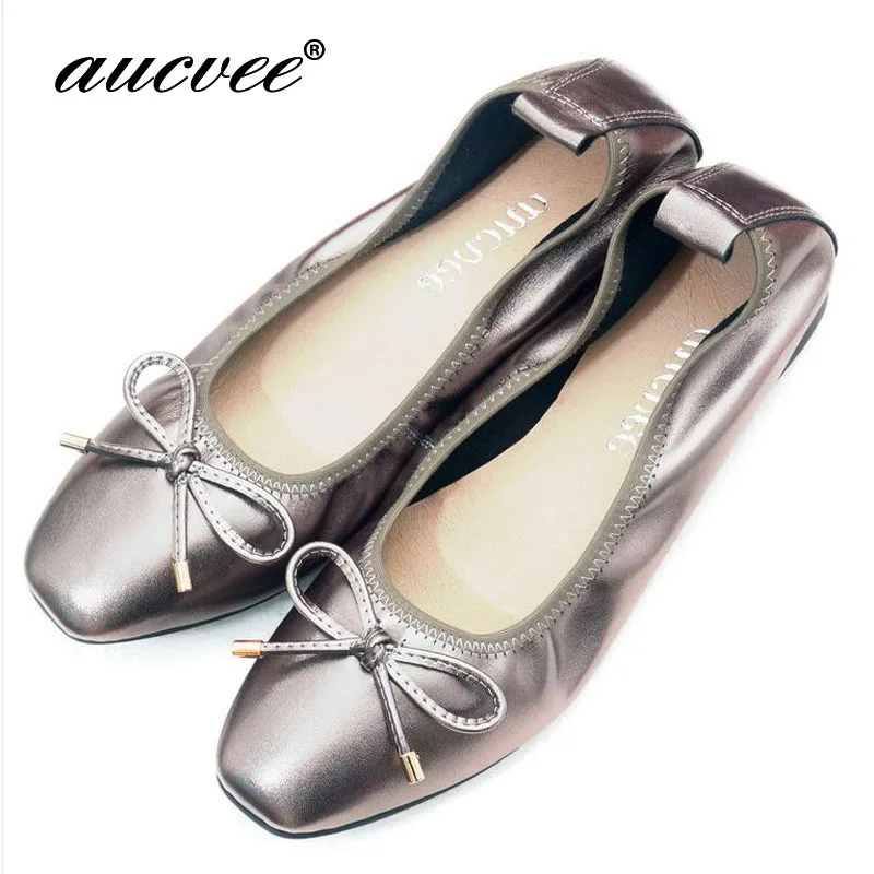 silver women flats