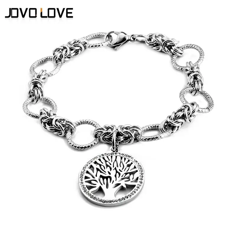 Винтажный браслет с деревом 316L Stianless стальной женский тибетский серебряный Амулет браслеты мужские ювелирные изделия манкетный браслет Femme