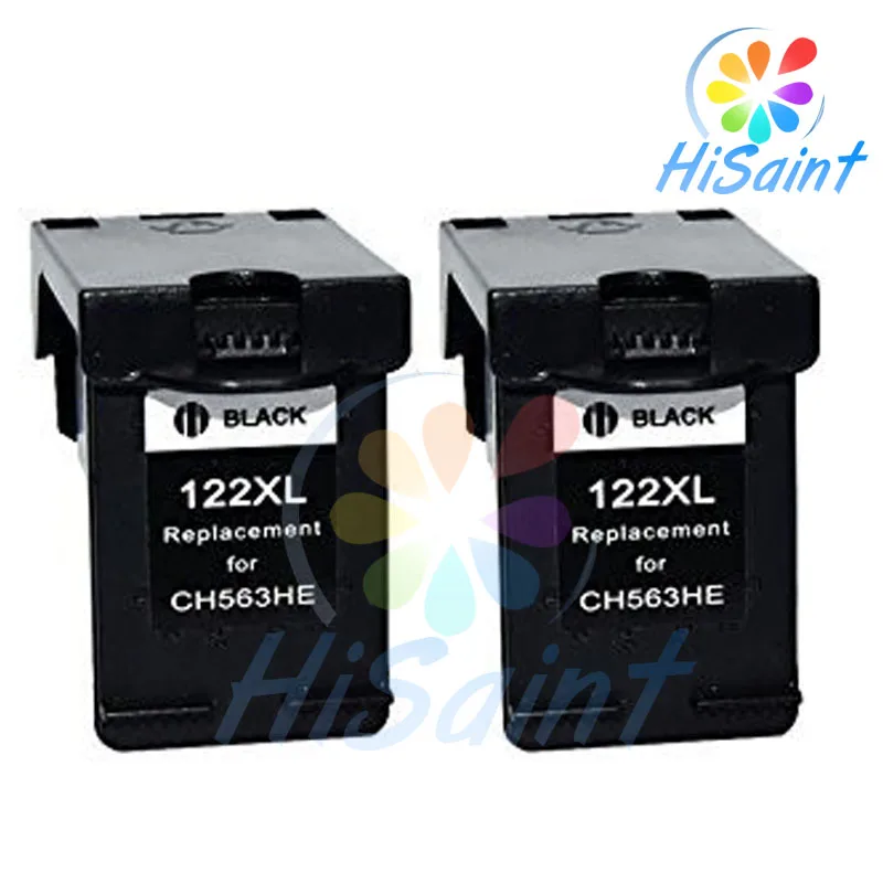 Low Price Hot Sale 2 pieces for HP 122XL classic Black Compatible Ink Cartridges With Chip For