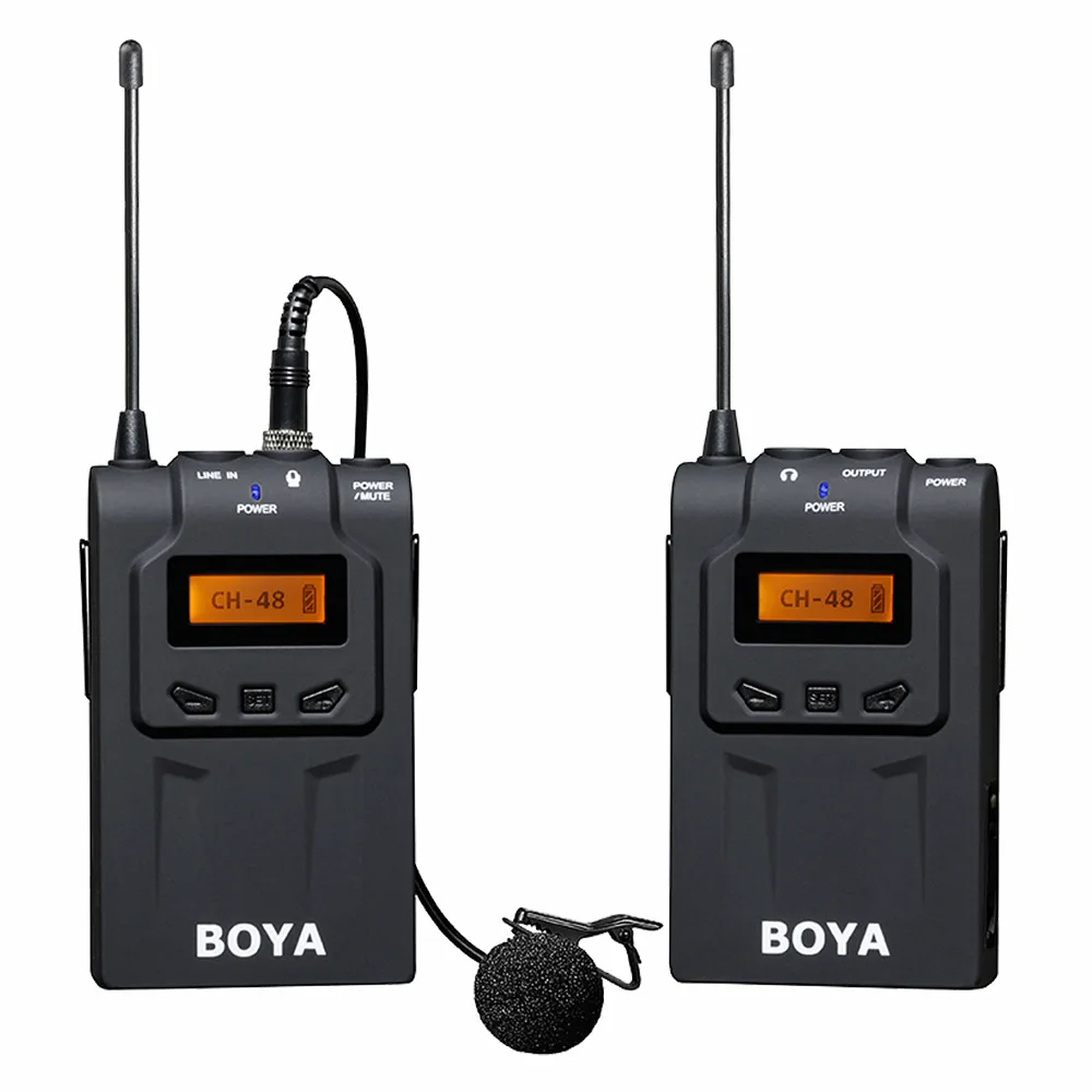 BOYA BY-WM6/BY-WM5/BY-WM8 UHF Беспроводная микрофонная система всенаправленный Lavalier микрофон для ENG EFP DV DSLR