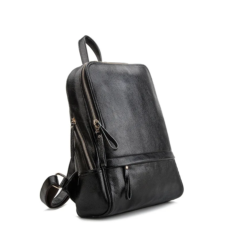 

Genuine leather backpack women school bags casual feminine backpacks travel bag mochila feminina Cowhide Knapsack Ladies C679
