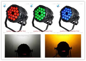 

4pcs/lot+flycase waterproof led par 64 RGBWA 18x15 effect lighting