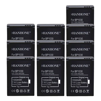 

10PCS 1550mAh BP1130 BP-1030 BP1030 BP-1130 ED-BP1030 Camera Battery For Samsung NX200 NX1100 NX2000 NX1000 NX210 NX-300M L10