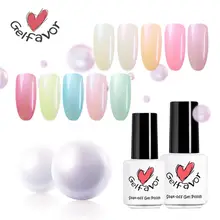Gelfavor Pearl ногтей гель для ногтей серии УФ светодио дный Soak Off Hybrid Лаки Fast Dry Nail Art Дизайн Цвет первоклассника для маникюра