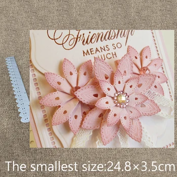 

New Design Craft Metal Cutting Die cut dies 3 size fold flower decoration scrapbook Album Paper Card Craft Embossing die