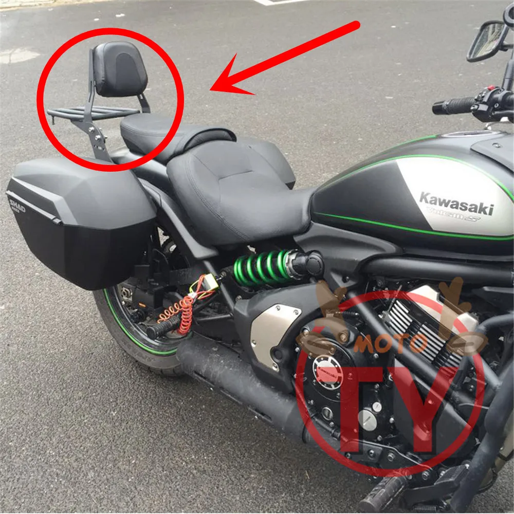 Обувь для езды на мотоцикле Kawasaki Vulcan S650 VN650 VN 650- полка пассажирская спинка задний бампер автомобиля ПАССАЖИРСКОЕ СИДЕНЬЕ