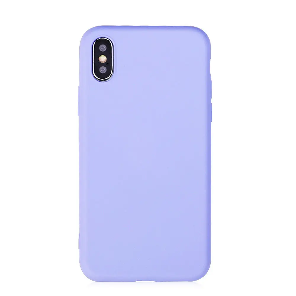 Простой сплошной цвет силиконовый чехол для телефона для iPhone 11 XS Max X XR милый карамельный цвет мягкая задняя крышка для iPhone 6 6s 7 8 Plus чехол - Цвет: T1