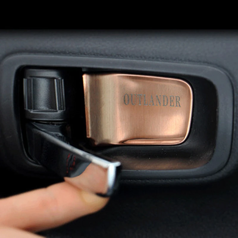 Наклейка на внутреннюю дверь для Mitsubishi Outlander 2013 20152016 2018 из нержавеющей
