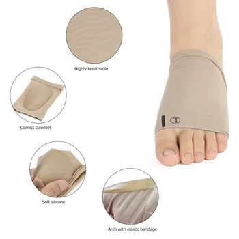 

30pairs Gel Feet Pads Patch Socks Silicone Plantar Fasciitis Arch Support Sleeve Socks Heel Cushion Pads Patch Foot Care Tool
