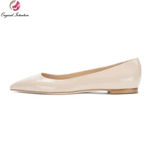 Оригинальная выразительная женская обувь на плоской подошве с острым носком; повседневная обувь на плоской подошве высокого качества; Цвет телесный, черный; женская обувь; Большие европейские размеры 34-46