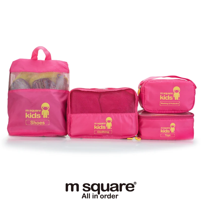 M Square 4 Pcs Set Kids Travel Cosmetic Bag Makeup Storage For M Square 4 Pcs Set Kids Travel Cosmetic Bag Makeup Storage For Children Shoe Organizer In Bags Cases From Luggage On