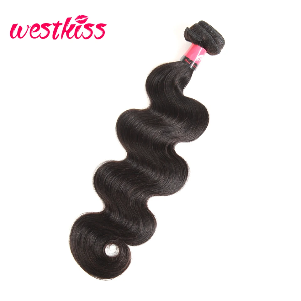 

West Kiss Hair Single Brazilian Body Wave Bundles 100% Human Hair Extension 8 To 26 Inch Natural Color Remy Hair Bundles