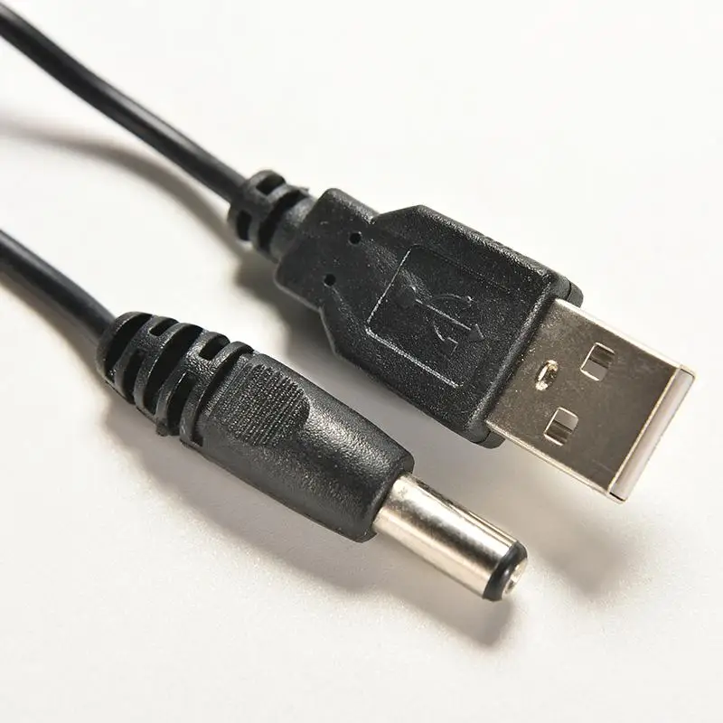 USB 2,0 к DC 5,5 мм X 2,1 мм 80 см USB к шнуру питания кабель провода электронные линии передачи данных Аксессуары 1 шт