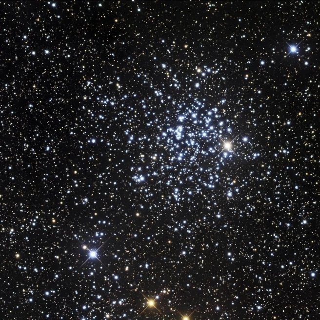 Messier 52  also known as NGC 7654  is an open cluster in the Cassiopeia constellation Poster Print (16 x 11)
