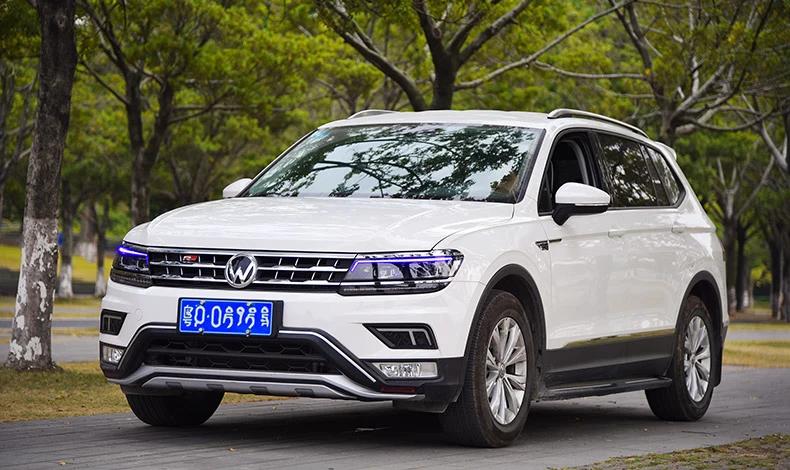 Автомобильный головной светильник для Volkswagen Tiguan светодиодный головной светильник для Tiguan передний светильник с ангельскими глазами