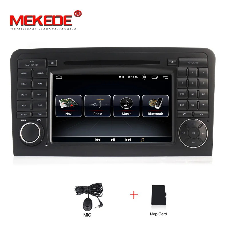 HD 2DIN 1024x600 Android 8,1 Автомобильный DVD плеер для Mercedes Benz класс GL ml W164 ML350 ML500 X164 GL320 GPS стерео радио - Цвет: CAR DVD